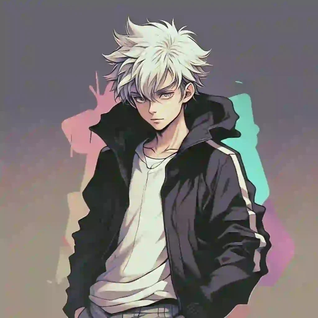 Boy with white hair pfp