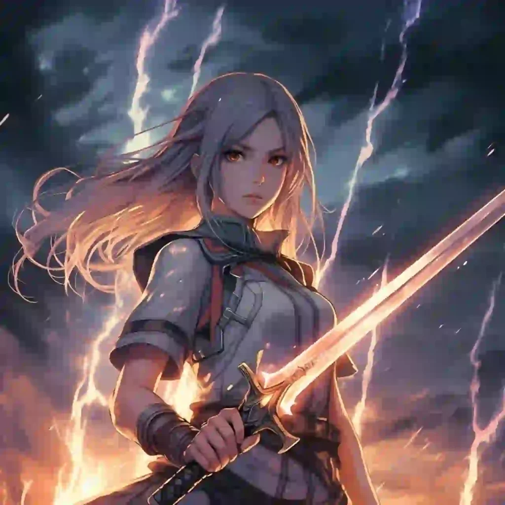 Girl with sword pfp